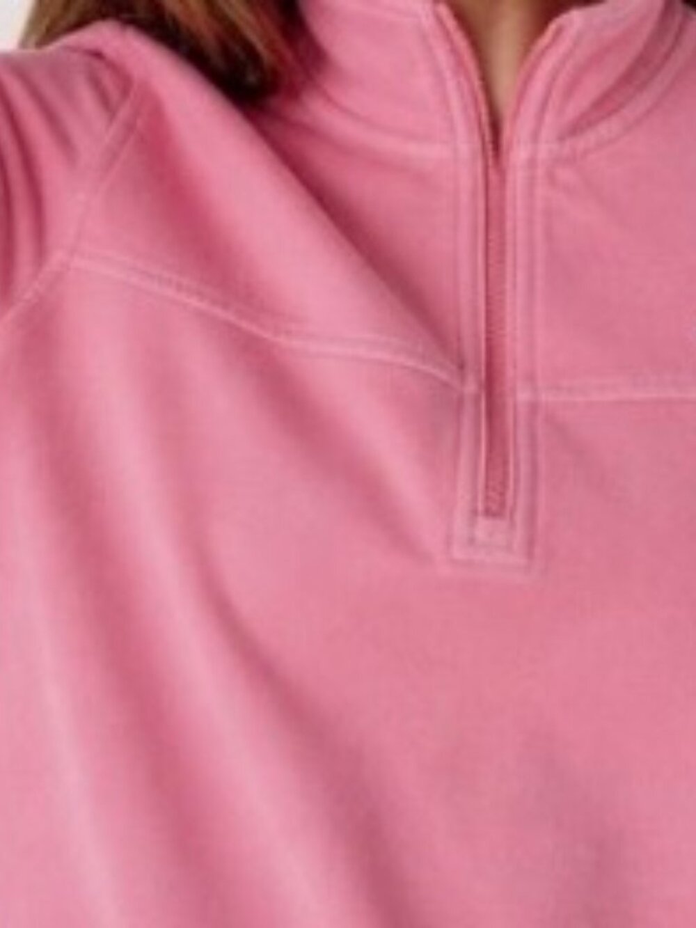 Vineyard Vines Women's 1/4 Zip 100% Cotton Pullover Sweatshirt, Pink, Size M - Picture 6 of 6